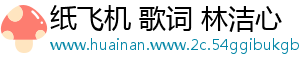 纸飞机 歌词 林洁心